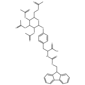 Fmoc-L-Tyr(beta-Gal(Ac4))-OH Structure