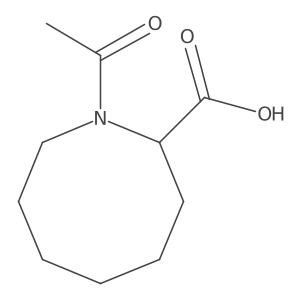 1-Acetylazocane-2-carboxylic acid Structure