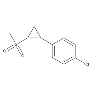 1-Chloro-4-(2-(methylsulfonyl)cyclopropyl)benzene Structure