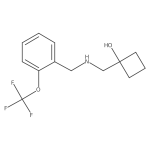 1-[[[2-(Trifluoromethoxy)phenyl]methylamino]methyl]cyclobutan-1-ol Structure