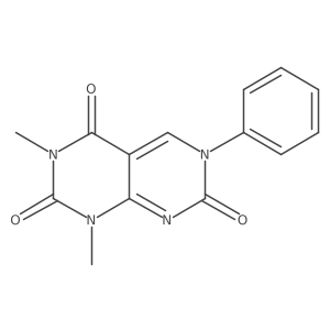1,3-Dimethyl-6-phenylpyrimido[4,5-d]pyrimidine-2,4,7(1H,3H,6H)-trione结构式