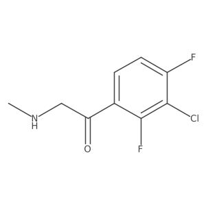 1-(3-Chloro-2,4-difluorophenyl)-2-(methylamino)ethan-1-one Structure