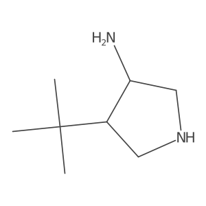 4-Tert-butylpyrrolidin-3-amine Structure