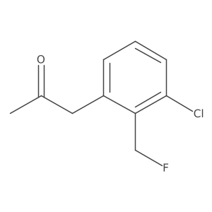 1-(3-Chloro-2-(fluoromethyl)phenyl)propan-2-one Structure