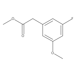 Methyl 5-fluoro-3-methoxyphenylacetate结构式