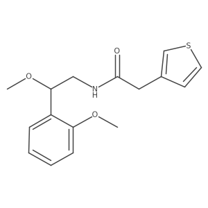 N-(2-methoxy-2-(2-methoxyphenyl)ethyl)-2-(thiophen-3-yl)acetamide结构式