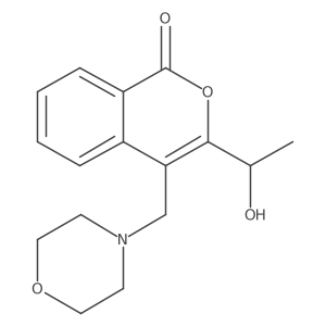 3-(1-hydroxyethyl)-4-(morpholinomethyl)-1H-isochromen-1-one Structure