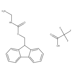 (9H-Fluoren-9-yl)methyl (aminomethyl)carbamate trifluoroacetate结构式