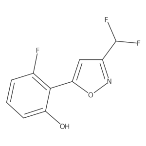 2-[3-(Difluoromethyl)isoxazol-5-yl]-3-fluorophenol Structure