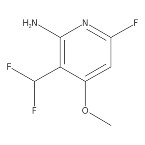 3-(Difluoromethyl)-6-fluoro-4-methoxypyridin-2-amine Structure