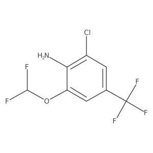 2-Chloro-6-(difluoromethoxy)-4-(trifluoromethyl)aniline结构式