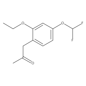 1-(4-(Difluoromethoxy)-2-ethoxyphenyl)propan-2-one Structure