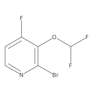 2-Bromo-3-(difluoromethoxy)-4-fluoropyridine结构式