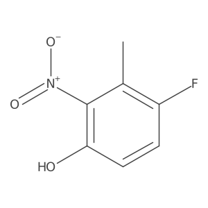 4-Fluoro-3-methyl-2-nitrophenol Structure