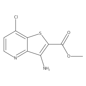 Methyl 3-amino-7-chlorothieno[3,2-b]pyridine-2-carboxylate结构式