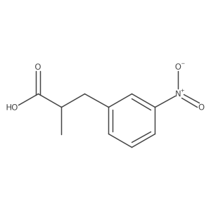 (2R)-2-methyl-3-(3-nitrophenyl)propanoic acid Structure