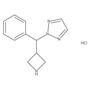 2-(azetidin-3-yl(phenyl)methyl)-2H-1,2,3-triazole hydrochloride结构式