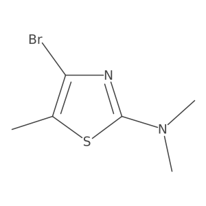 4-Bromo-N,N,5-trimethylthiazol-2-amine结构式
