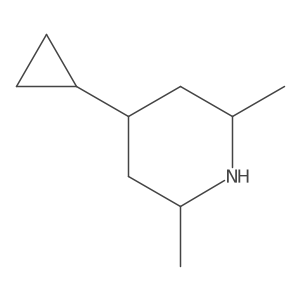 4-Cyclopropyl-2,6-dimethylpiperidine Structure