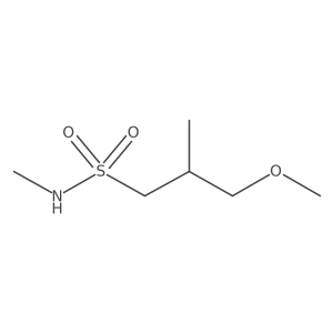 3-methoxy-N,2-dimethylpropane-1-sulfonamide Structure