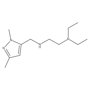[2-(diethylamino)ethyl][(1,3-dimethyl-1H-pyrazol-5-yl)methyl]amine结构式
