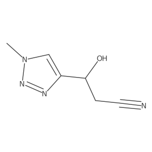 3-hydroxy-3-(1-methyl-1H-1,2,3-triazol-4-yl)propanenitrile Structure
