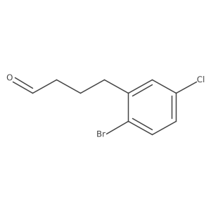 4-(2-Bromo-5-chlorophenyl)butanal结构式