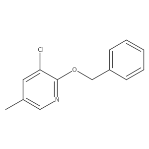2-(Benzyloxy)-3-chloro-5-methylpyridine Structure