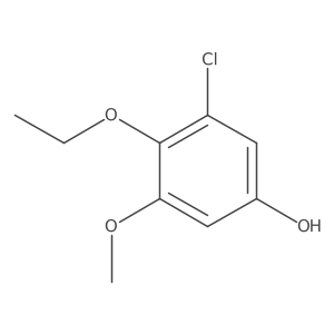 3-Chloro-4-ethoxy-5-methoxyphenol结构式