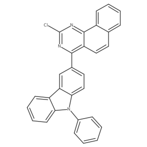 2-Chloro-4-(9-phenyl-9H-carbazol-3-yl)benzo[h]quinazoline Structure
