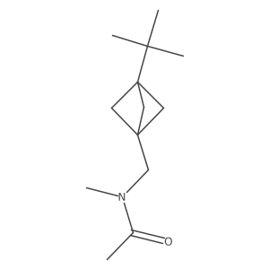 N-({3-tert-butylbicyclo[1.1.1]pentan-1-yl}methyl)-N-methylacetamide Structure