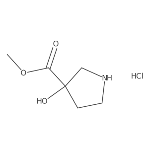 Methyl 3-hydroxypyrrolidine-3-carboxylate hydrochloride结构式
