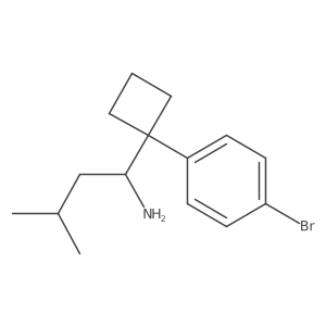 1-[1-(4-Bromophenyl)cyclobutyl]-3-methylbutylamine结构式