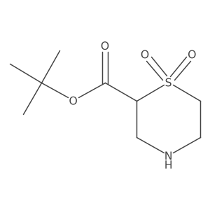 tert-Butylthiomorpholine-2-carboxylate1,1-dioxide结构式