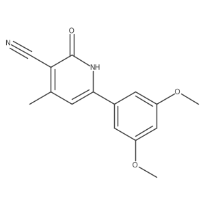 6-(3,5-Dimethoxyphenyl)-4-methyl-2-oxo-1,2-dihydropyridine-3-carbonitrile结构式