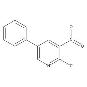2-Chloro-3-nitro-5-phenylpyridine结构式