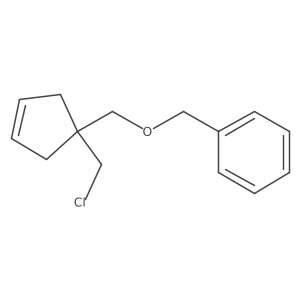 ({[1-(Chloromethyl)cyclopent-3-en-1-yl]methoxy}methyl)benzene结构式