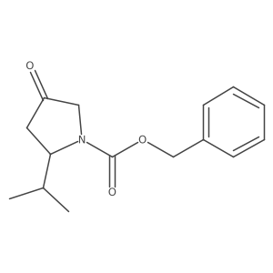 Benzyl 2-isopropyl-4-oxopyrrolidine-1-carboxylate Structure