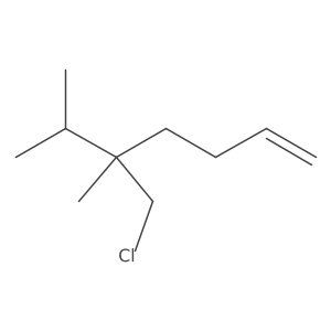 5-(Chloromethyl)-5,6-dimethylhept-1-ene Structure