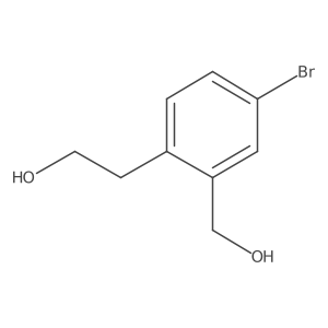 2-(4-Bromo-2-(hydroxymethyl)phenyl)ethanol结构式