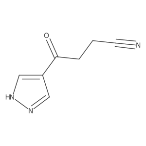 1H-Pyrazole-4-butanenitrile, I(3)-oxo-结构式