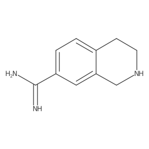 1,2,3,4-Tetrahydroisoquinoline-7-carboximidamide结构式