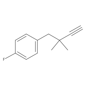 1-(2,2-Dimethylbut-3-yn-1-yl)-4-fluorobenzene Structure
