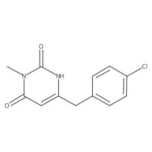 6-[(4-Chlorophenyl)methyl]-3-methyl-1,2,3,4-tetrahydropyrimidine-2,4-dione结构式