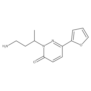 2-(4-Aminobutan-2-yl)-6-(furan-2-yl)-2,3-dihydropyridazin-3-one Structure