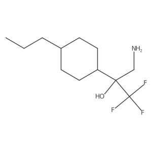 3-Amino-1,1,1-trifluoro-2-(4-propylcyclohexyl)propan-2-ol Structure