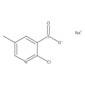 Sodium 2-chloro-5-methylpyridine-3-sulfinate结构式