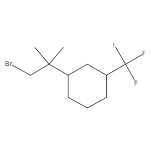 1-(1-Bromo-2-methylpropan-2-yl)-3-(trifluoromethyl)cyclohexane结构式