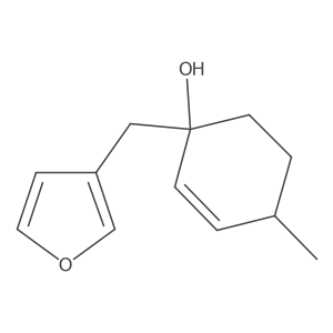 1-[(Furan-3-yl)methyl]-4-methylcyclohex-2-en-1-ol结构式