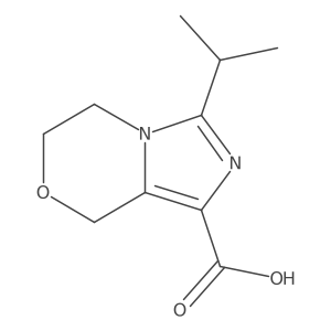 3-(propan-2-yl)-5H,6H,8H-imidazo[4,3-c][1,4]oxazine-1-carboxylic acid结构式